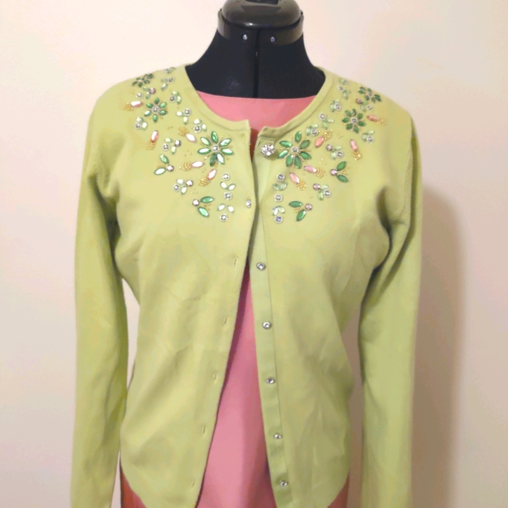 Hand beaded cardigan